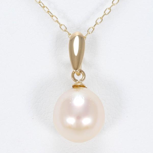 K18 Yellow Gold Pearl Necklace in Pristine Condition