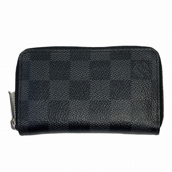 Louis Vuitton Damier Graphite Zippy Coin Purse N63076 in Great Condition