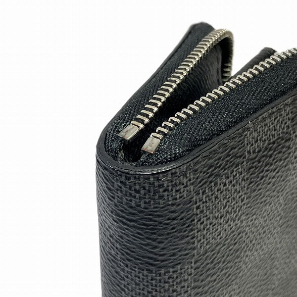 Louis Vuitton Damier Graphite Zippy Coin Purse N63076 in Great Condition