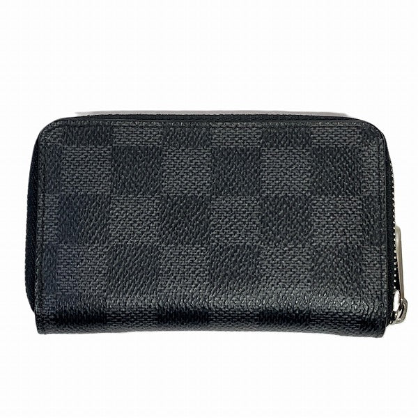 Louis Vuitton Damier Graphite Zippy Coin Purse N63076 in Great Condition