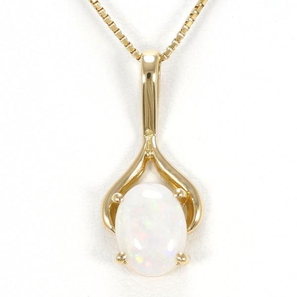 K18 Yellow Gold Opal Necklace in Excellent Condition