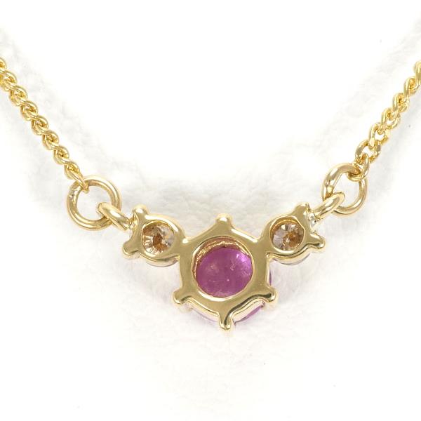 K18 Yellow Gold Ruby Necklace