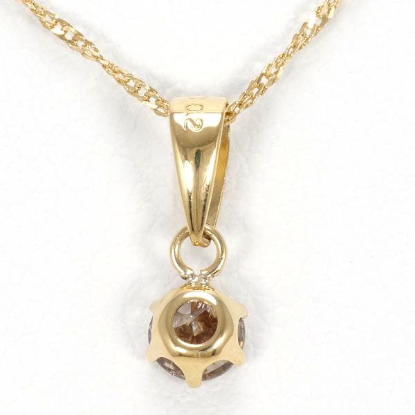 K18 Yellow Gold Brown Diamond Necklace