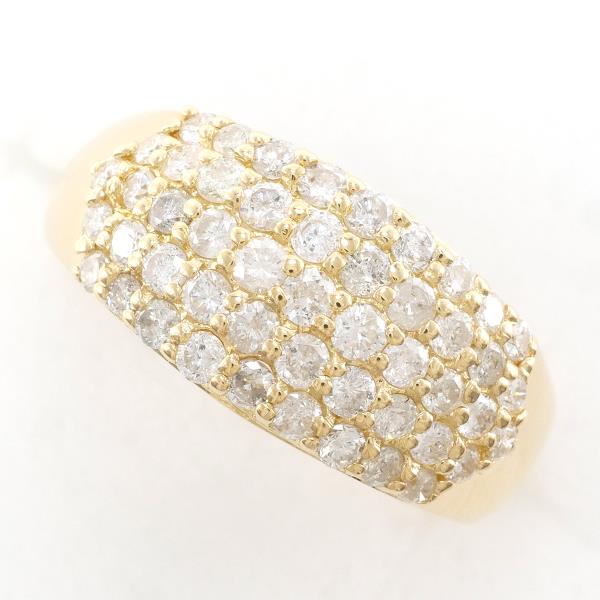 K18 Yellow Gold Diamond Ring 8.5