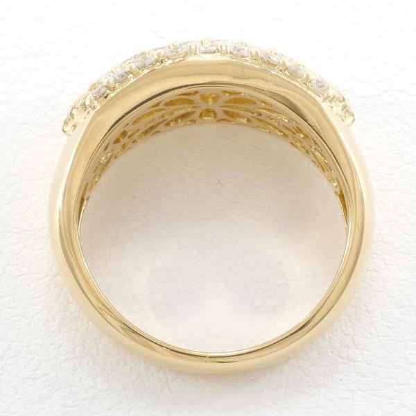 K18 Yellow Gold Diamond Ring 8.5