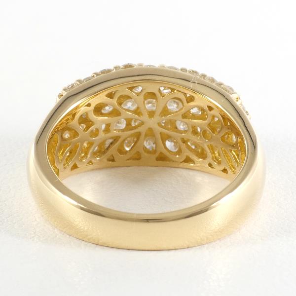 K18 Yellow Gold Diamond Ring 8.5