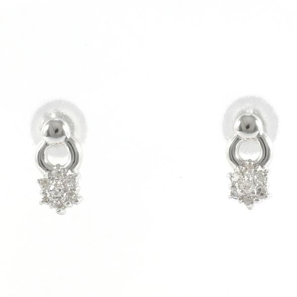 PT900 Platinum Diamond Earrings in Excellent Condition