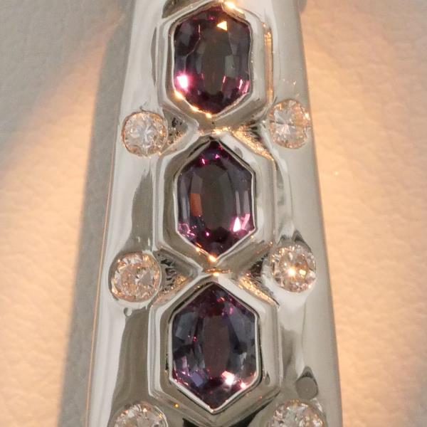 PT900 Platinum PT850 Necklace Alexandrite 0.51ct Diamond 0.20ct 43cm in Great Condition