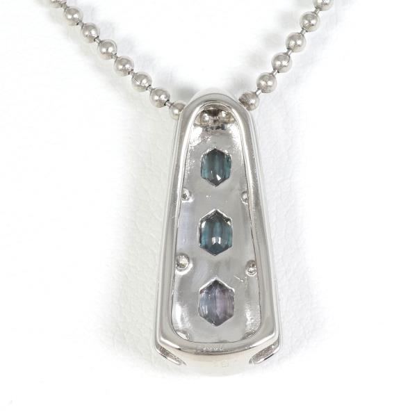 PT900 Platinum PT850 Necklace Alexandrite 0.51ct Diamond 0.20ct 43cm in Great Condition