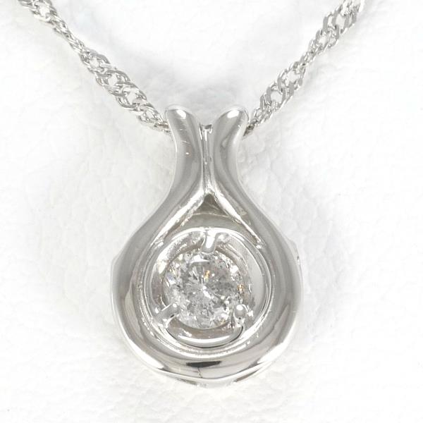 Platinum PT1000 PT850 Diamond Necklace in Pristine Condition