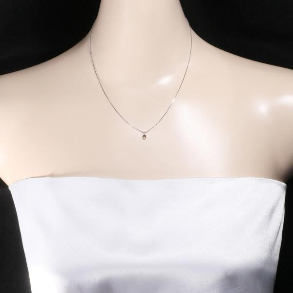 Platinum PT900 PT850 Brown Diamond Necklace