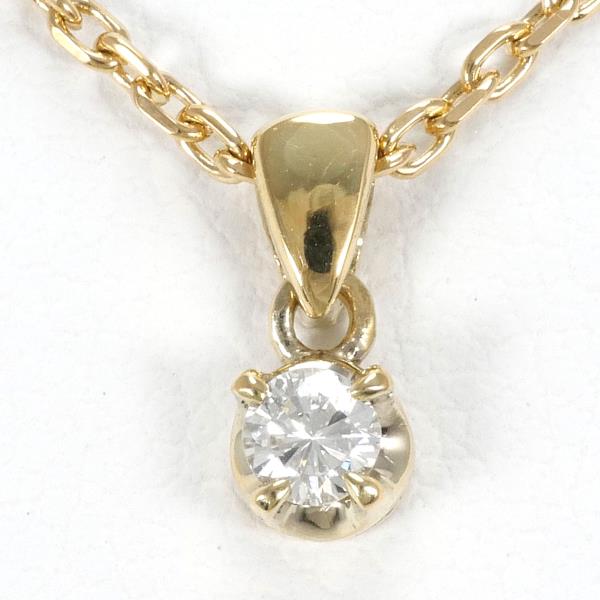 K18 Yellow Gold Diamond Necklace in Pristine Condition