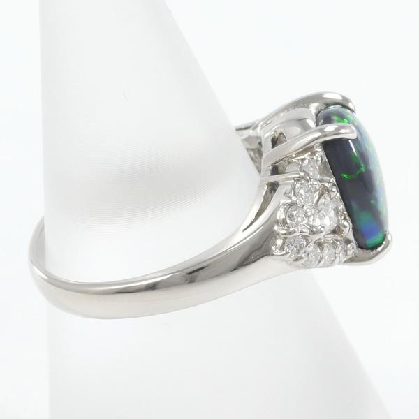 PT900 Platinum Black Opal Ring 9