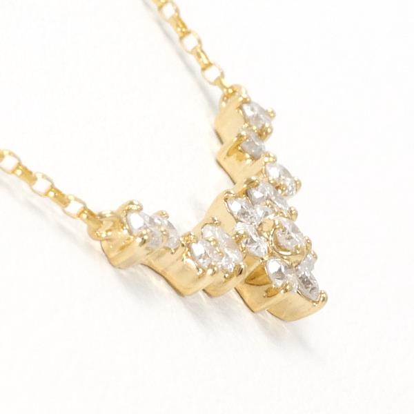 K18 Yellow Gold Diamond Necklace 0.30ct