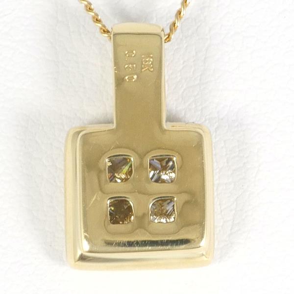 18K Yellow Gold Diamond Necklace 0.50ct in Excellent Condition