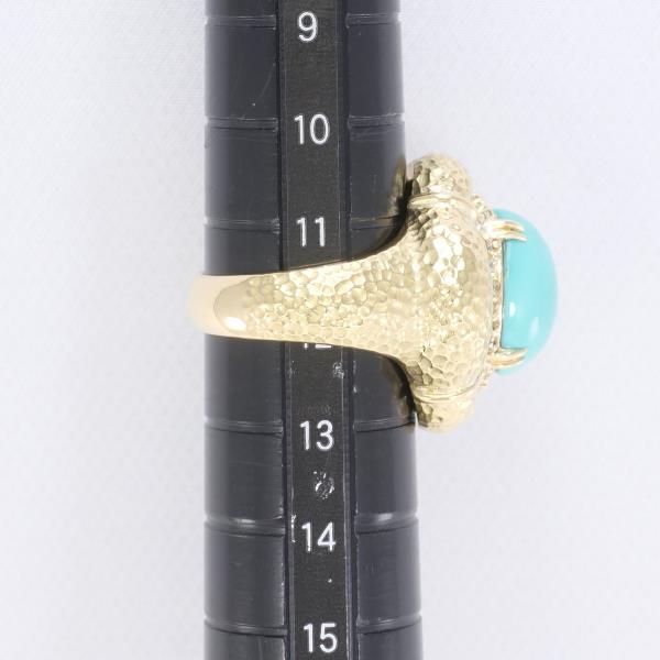 K18 Yellow Gold Turquoise Ring 11.5