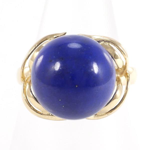 K18 Yellow Gold Lapis Lazuli Ring in Excellent Condition