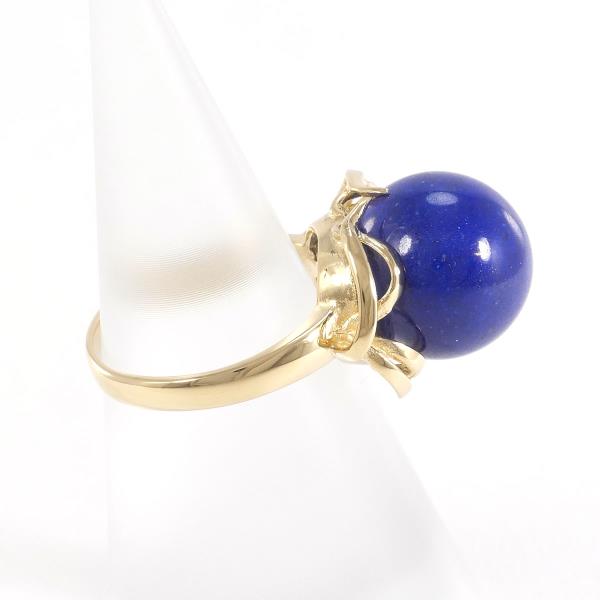 K18 Yellow Gold Lapis Lazuli Ring in Excellent Condition