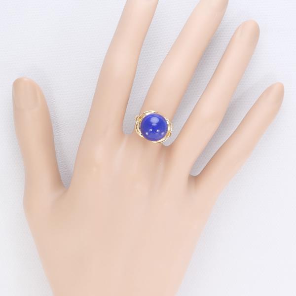 K18 Yellow Gold Lapis Lazuli Ring in Excellent Condition