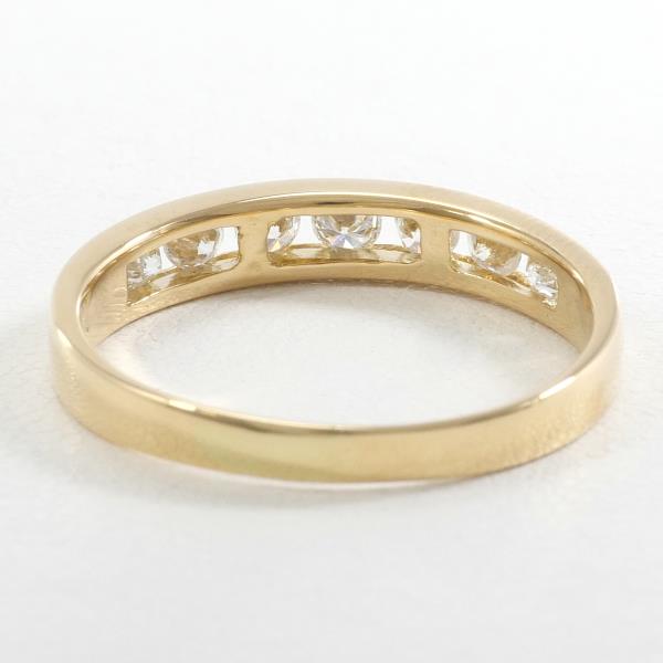 18K Yellow Gold Diamond Ring Size 14.5 in Excellent Condition