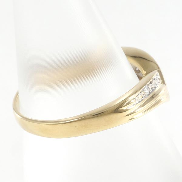 K18 Yellow White Gold Diamond Ring