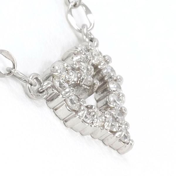 K18 White Gold Diamond Necklace