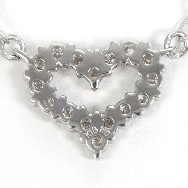 K18 White Gold Diamond Necklace