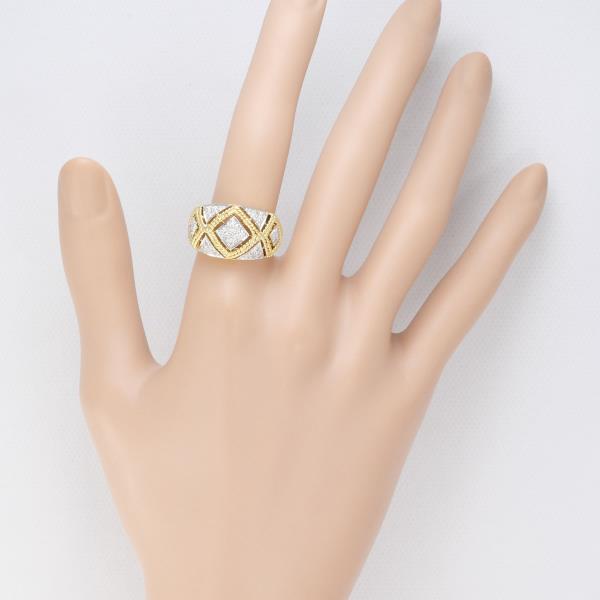 K18 Yellow Gold White Gold Diamond Ring