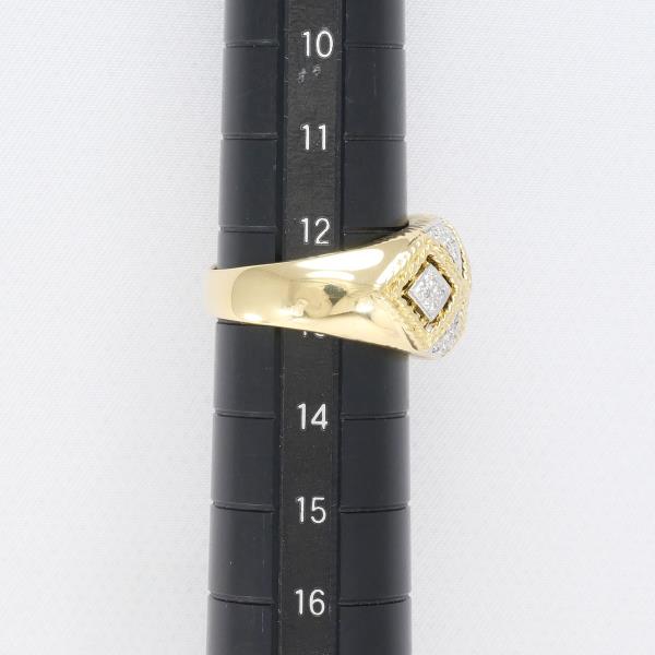 K18 Yellow Gold White Gold Diamond Ring