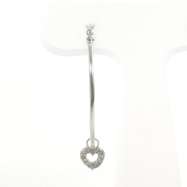 K10 White Gold Diamond Earring