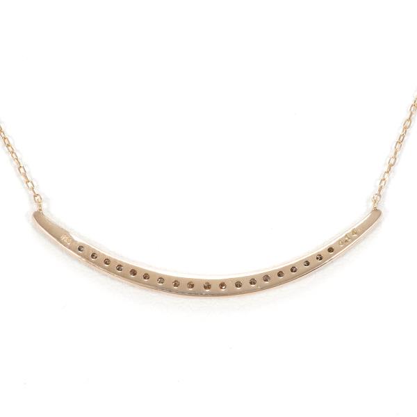 K10 Pink Gold Diamond Necklace