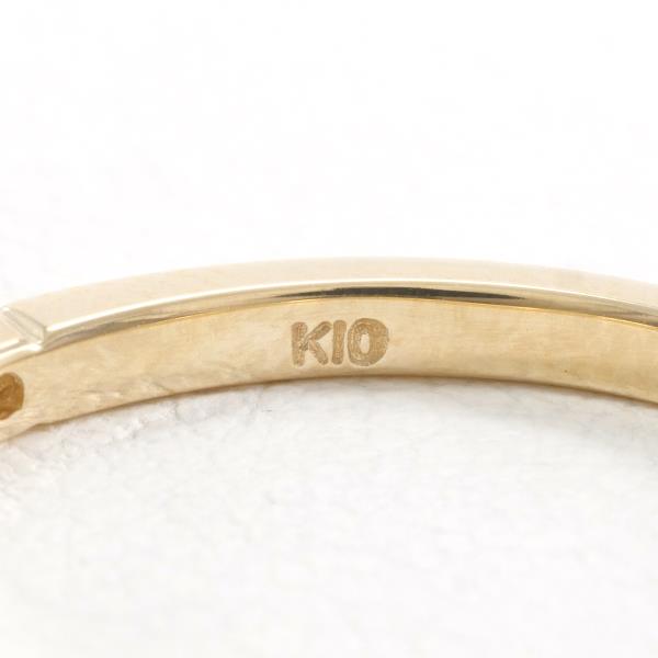 K10 Yellow Gold Diamond Ring 10.5 in Excellent Condition