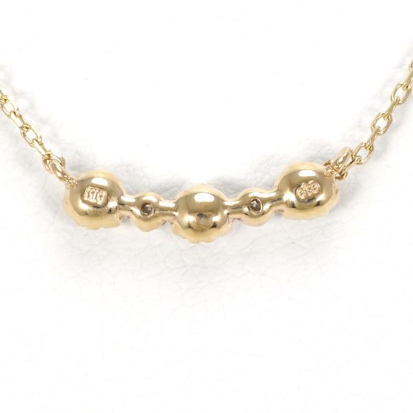 K10 Yellow Gold Pearl Necklace in Pristine Condition