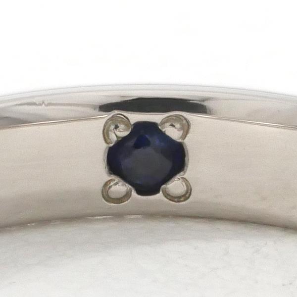 Saint Pure PT1000 Platinum Sapphire Ring Size 8 in Pristine Condition