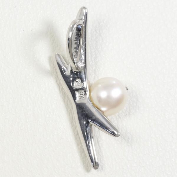 Tasaki Silver Pearl Pendant Top in Excellent Condition