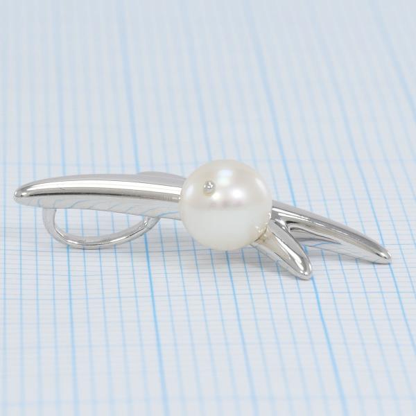 Tasaki Silver Pearl Pendant Top