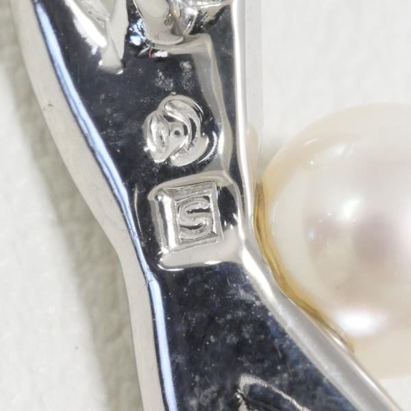 Tasaki Silver Pearl Pendant Top in Excellent Condition