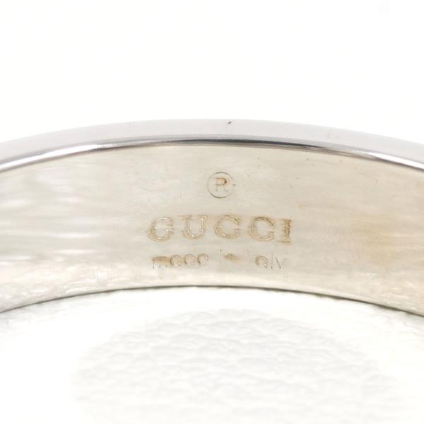 Gucci Icon K18 White Gold Ring 15.5 in Excellent Condition