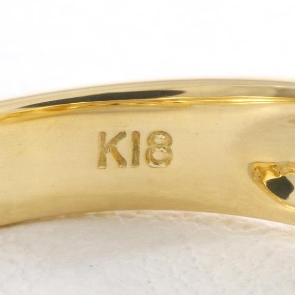 K18 Yellow Gold Pearl Ring with Diamond