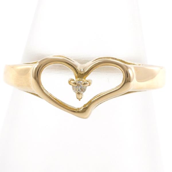 K18 Yellow Gold Diamond Ring 8.5