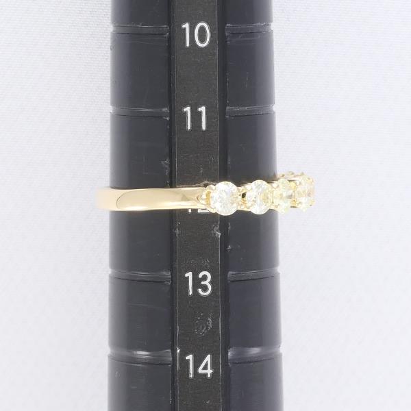 K18 Yellow Gold Ring with Yellow Diamond