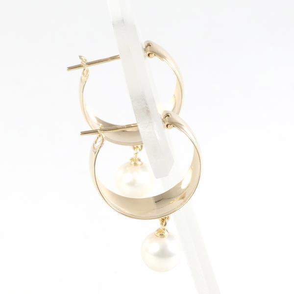 K18 Yellow Gold Pearl Earrings