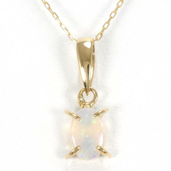 K18 Yellow Gold Opal Necklace in Excellent Condition