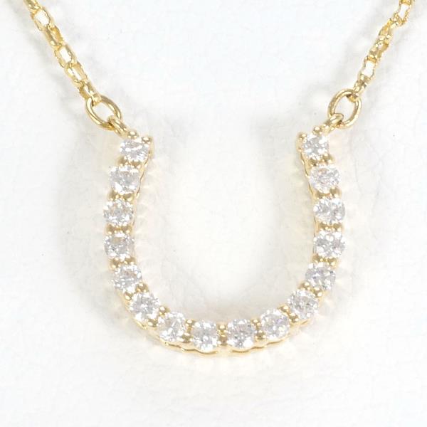 K18 Yellow Gold Diamond Necklace in Excellent Condition