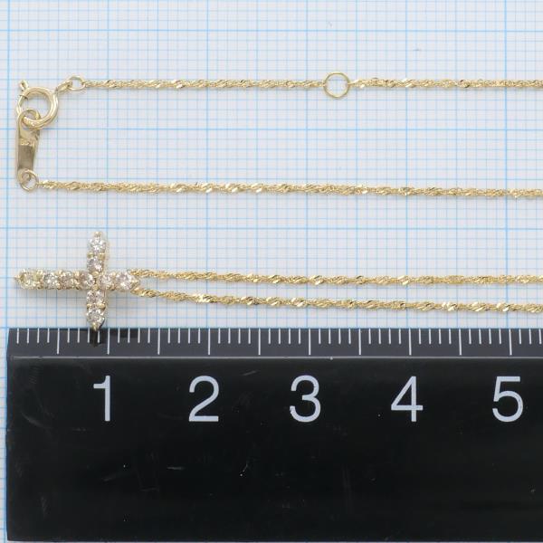 K18 Yellow Gold Necklace with Brown Diamond in Excellent Condition