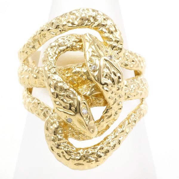 K18 Yellow Gold Diamond Ring 0.02ct