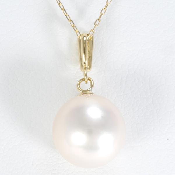 K18 Yellow Gold Pearl Necklace in Pristine Condition