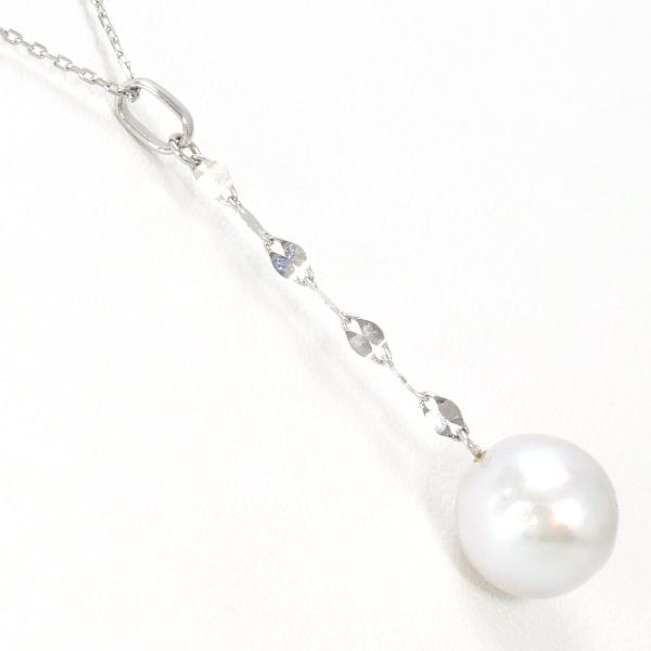 PT850 Platinum Pearl Necklace in Pristine Condition