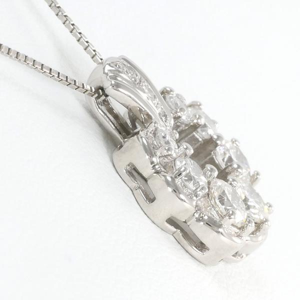 PT900 Platinum PT850 Necklace with 1.00ct Diamond in Excellent Condition