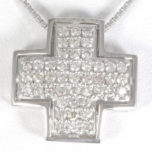 K18 White Gold Diamond Necklace